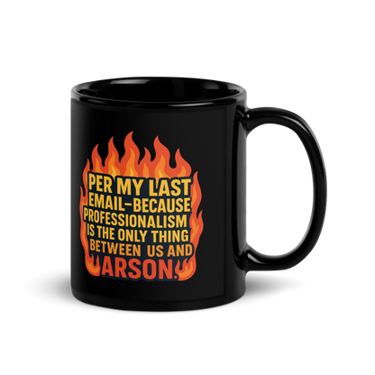 Per My Last Email Mug (Black)