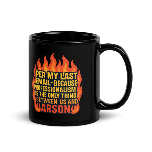 Per My Last Email Mug (Black)