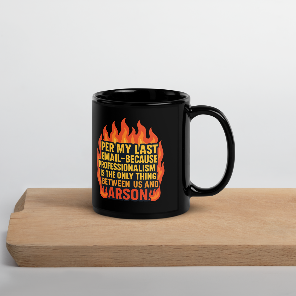 Per My Last Email Mug (Black)